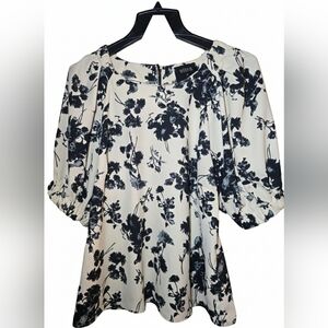 Off-white Blouse With Floral Print By Week &